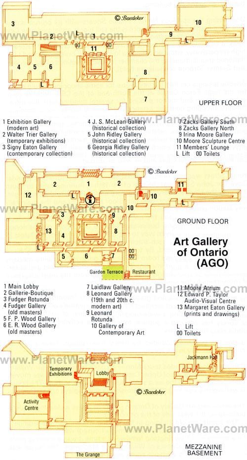 地図のアートギャラリーオンタリオ