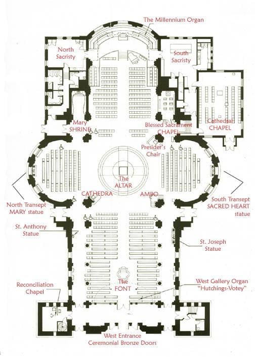地図セントジェームズcathedrales