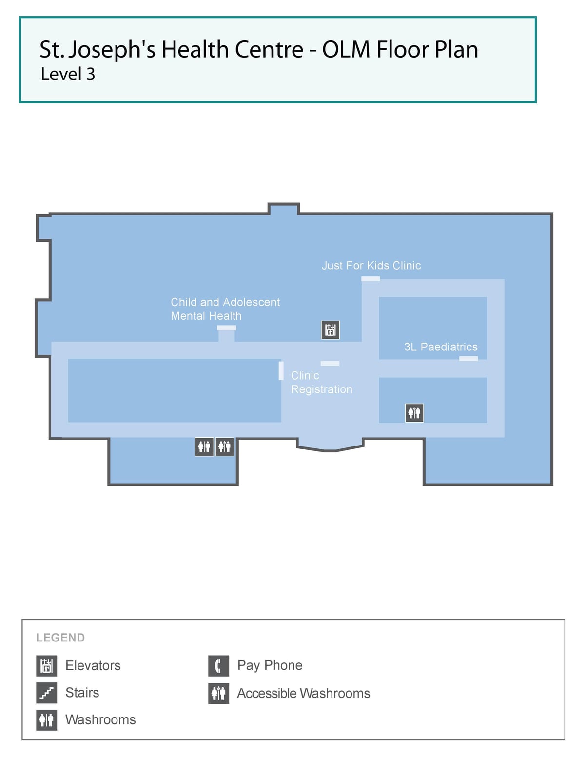 地図セントジョセフ-健康センタートロントOLMレベル3
