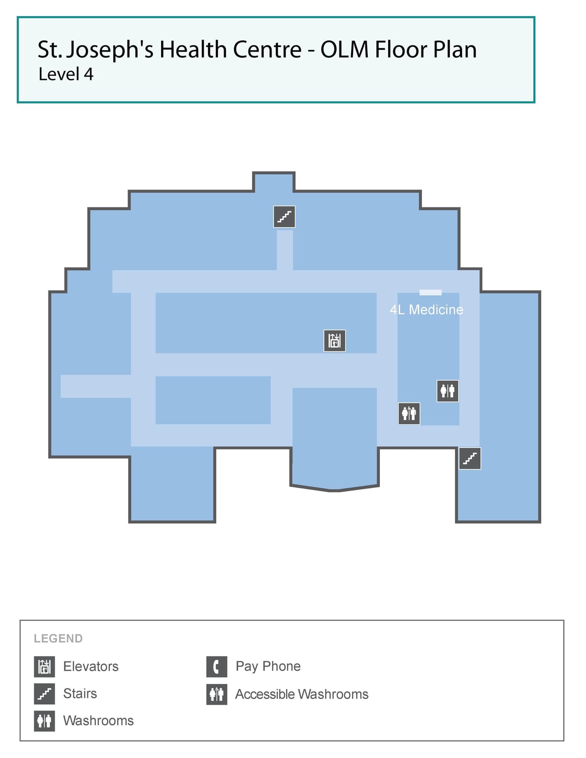 地図セントジョセフ-健康センタートロントOLMレベル4