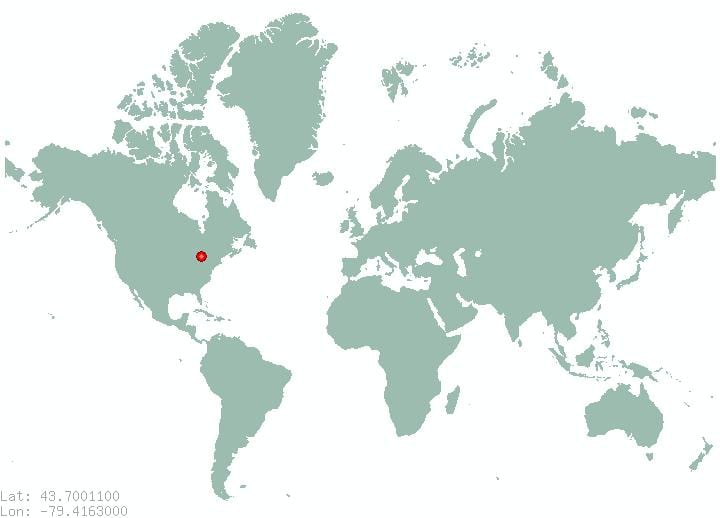 地図のトロントの世界