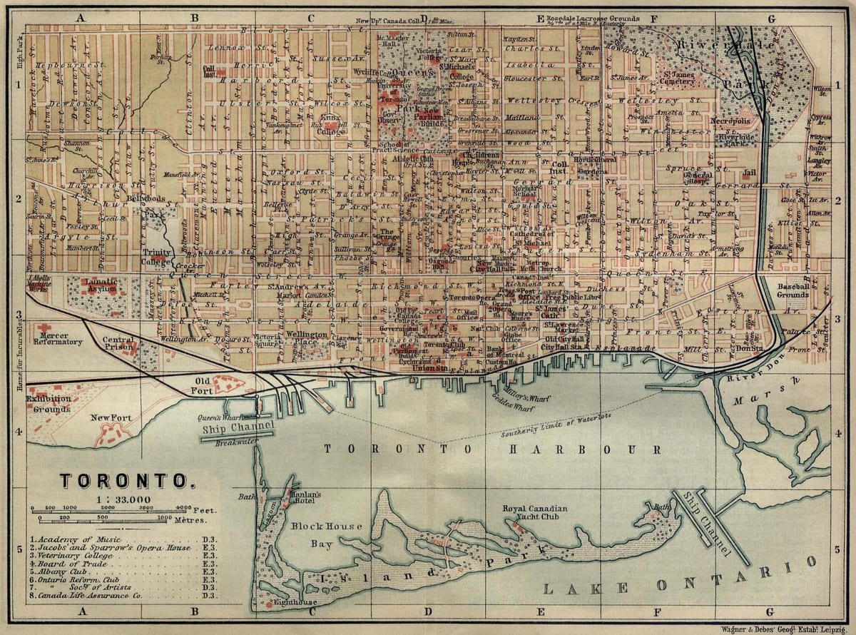 地図のトロント1894