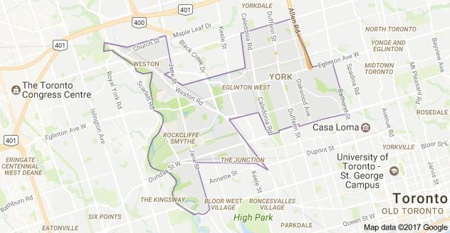 地図ヨークのトロントカナダ