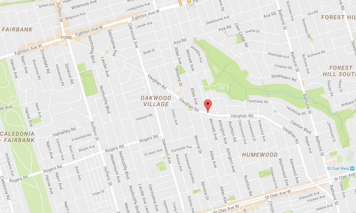 地図road Toronto Vaughan