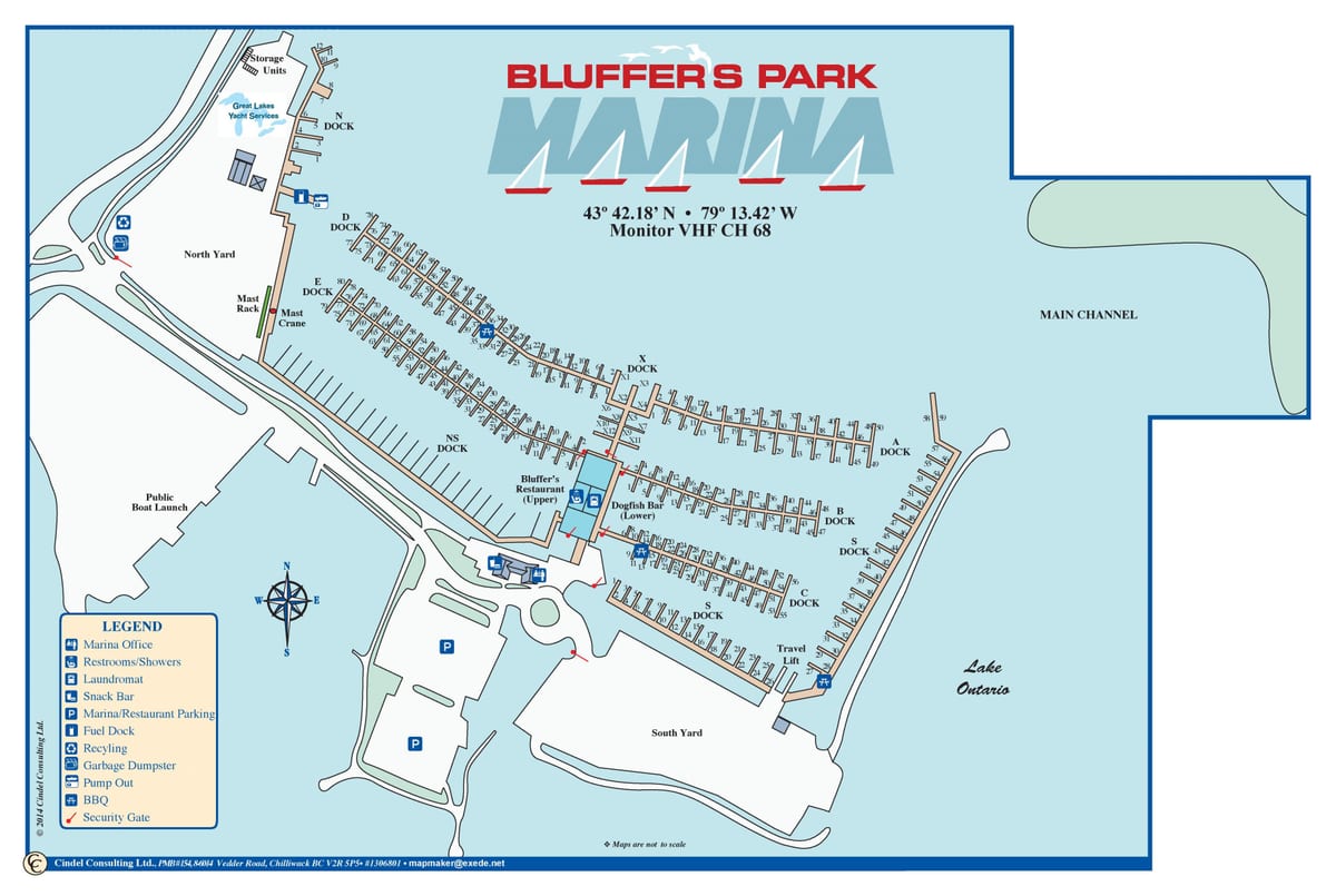 地図Blufferパークマリーナ