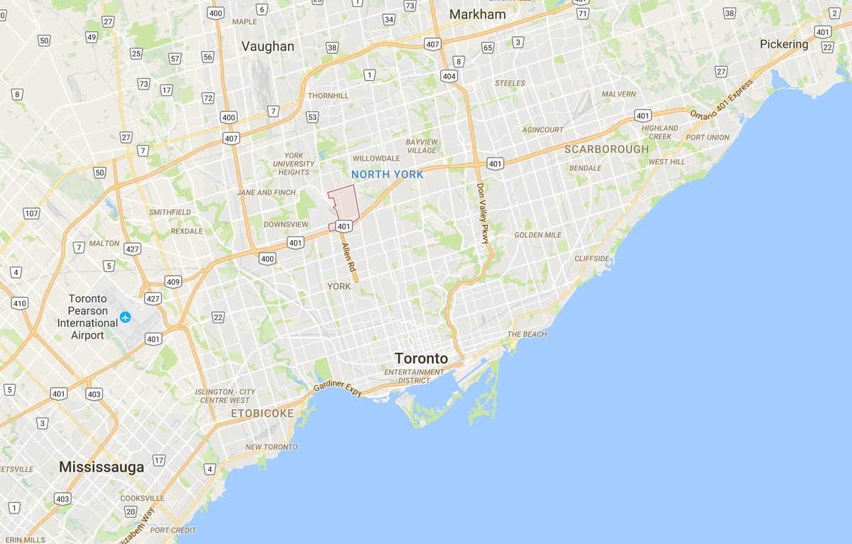 地図Clanton公園地区はトロント