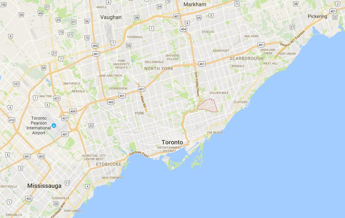 地図O'connor–パークビュートロント地区