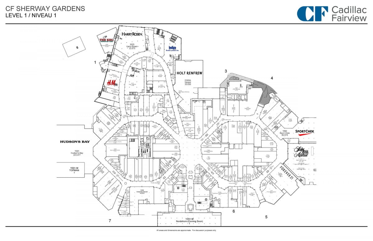 地図Sherway庭レベル1
