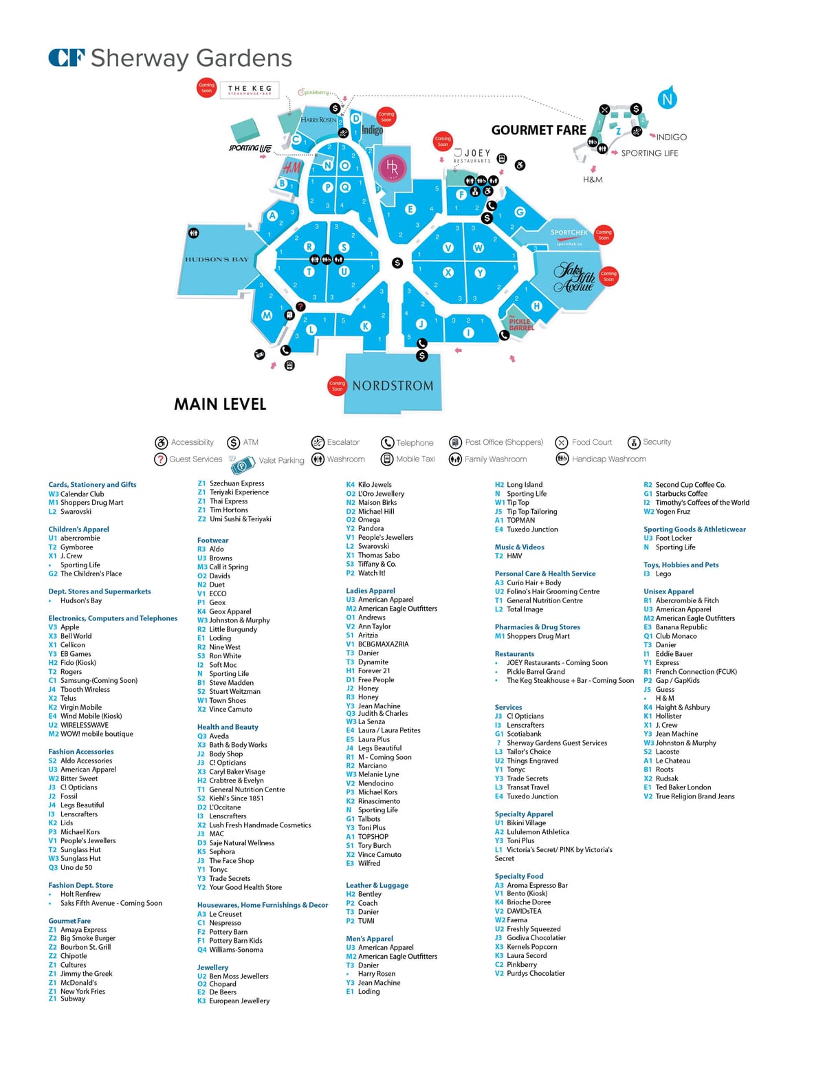 地図Sherway園