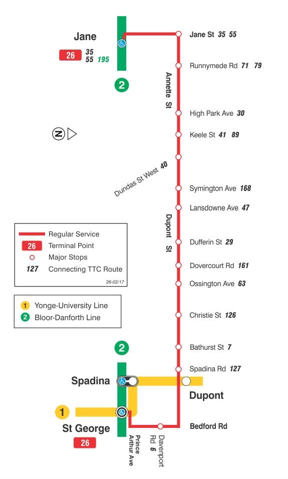 地図TTC26ンバルトロント