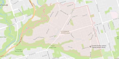 地図のブライダルパス近隣のトロント