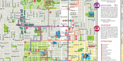 地図のエコ運転台トロントツアー