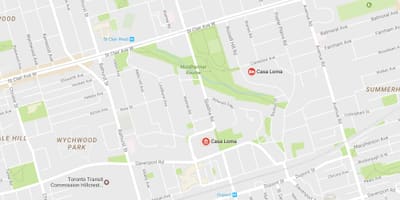 地図のカサロマの近隣のトロント