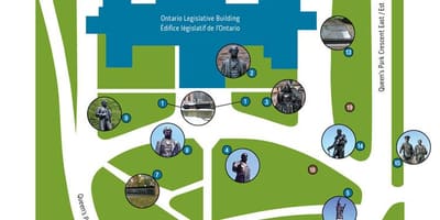 地図クイーンズパークトロント