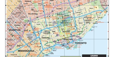 地図のグレーター-トロント-エリア