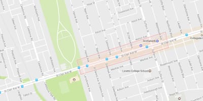 地図Corso Italia近隣のトロント
