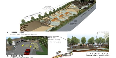 地図のサニーサバイクパークトロント飛行