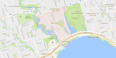 地図のスウォンジーの隣のトロント