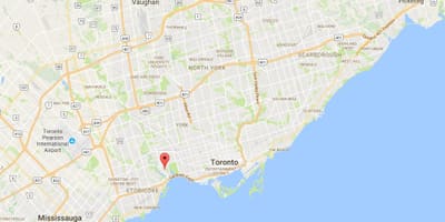 地図のスウォンジー地区-トロント