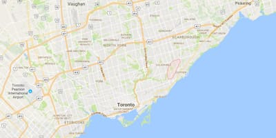 地図のスカボロJunctiondistrictトロント