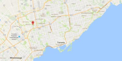 地図のチェックリストに登録地区はトロント