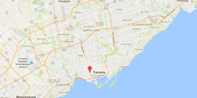 地図のトリニティ–Bellwoods地区はトロント