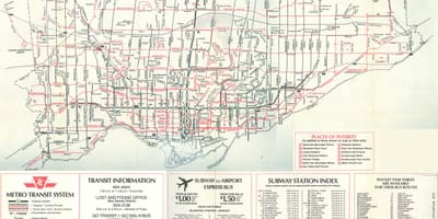 地図のトロント1976