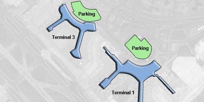 地図のトロントピアソン空港カナダ