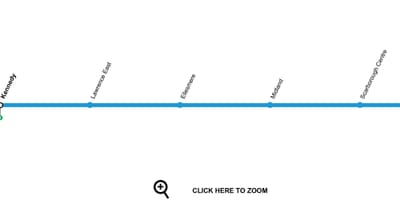 地図のトロント地下鉄線3スカボロー RT
