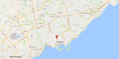 地図のトロント大学キャンパス