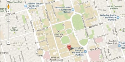 地図のトロント大学セントジョージズ