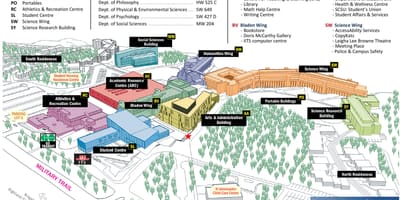 地図のトロント大学スカボローキャンパス