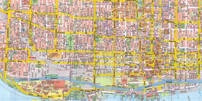 地図のトロント市カナダ