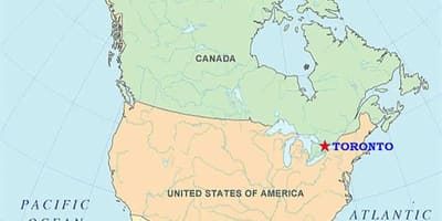地図のトロント米国