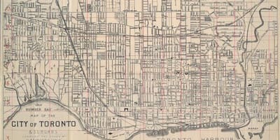 地図のトロント1902年