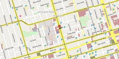 地図チャイナタウントロント