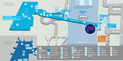 地図のビリービショップトロント市の空港