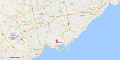 地図のファッション地区地区はトロント