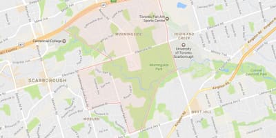 地図のヘイマーケット近隣のトロント