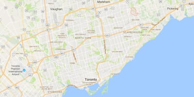 地図のヘイマーケット高原地区のトロント
