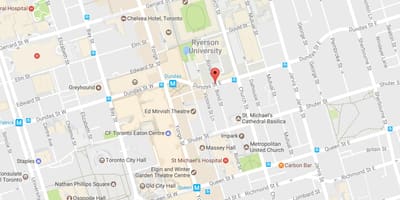 地図のボンドストリートトロント