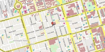 地図のボールドウィンの村トロント