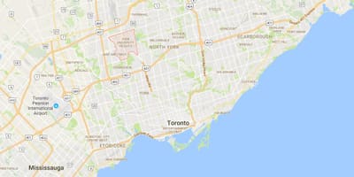 地図ューヨーク大学ロースクールハイツ地区のトロント