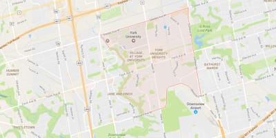 地図ューヨーク大学ロースクールハイツ近隣のトロント