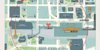 地図ユニオン駅のトロント