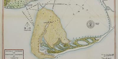地図ヨークのトロント1787-1884cartoony版