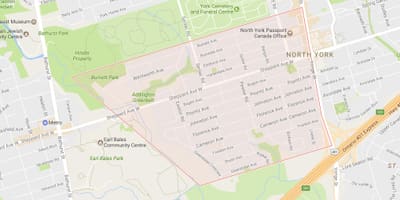 地図のランシング近隣にトロント