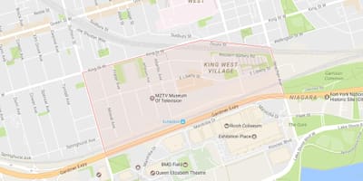 地図の自由村近隣のトロント