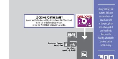 地図のロイヤルオンタリオ博物館のカフェレベル