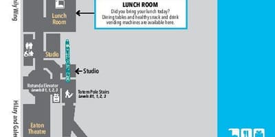 地図のロイヤルオンタリオ博物館レベルB1